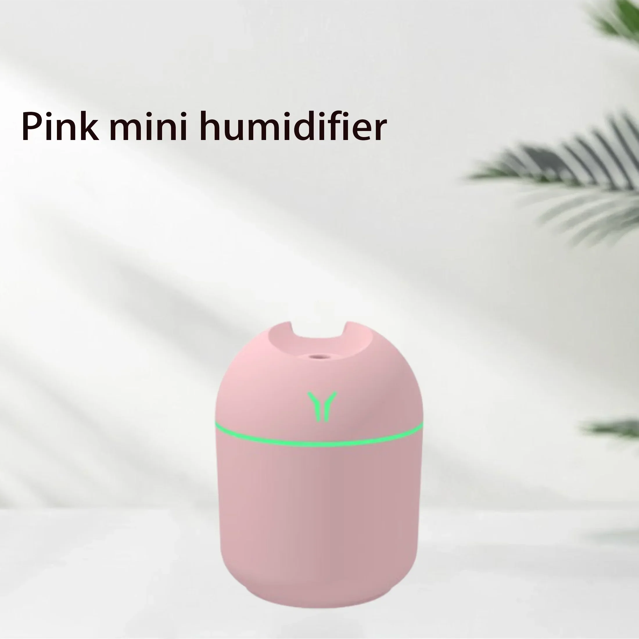 1Pc Compact USB Aroma Diffuser & Humidifier Withled Night Light - Pink & Mint Green, Essential Oil Atomizer for Homeand Car Use