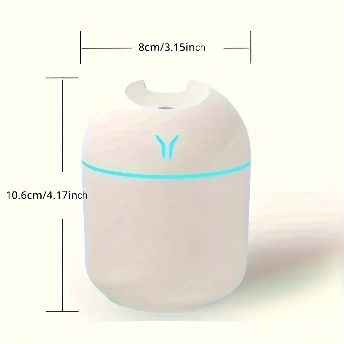 1Pc Compact USB Aroma Diffuser & Humidifier Withled Night Light - Pink & Mint Green, Essential Oil Atomizer for Homeand Car Use